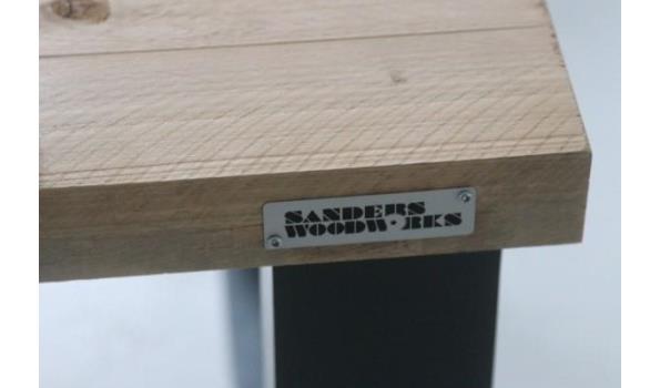 design schrijftafel vv houten bovenblad, l plm 180cm